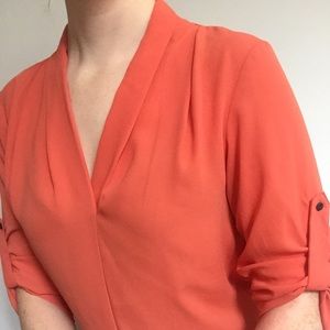 Beautiful coral colored blouse